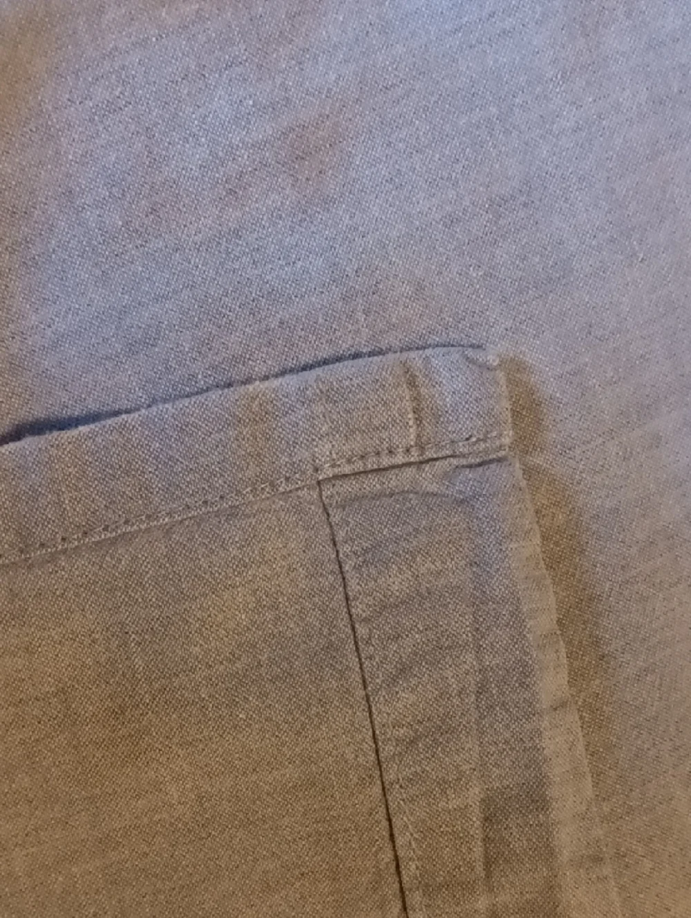 Lauren Ralph Lauren Queen Chambray Blue Cotton Flat Sheet